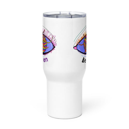 Be Seen (Design On Both Sides) Travel Mug With A Handle